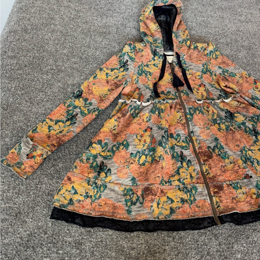 Evy's Tree Sophie Full Zip Women's Multicolor Hoodie Jacket Vintage SZ M - Picture 5 of 16